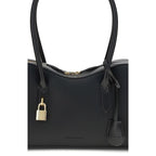 Black Polyester Shoulder Bag