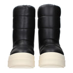 Black Leather Ankle Boots