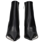Black Leather Ankle Boots
