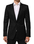 Black MARTINI 2 Buttons Suit Jacket Blazer