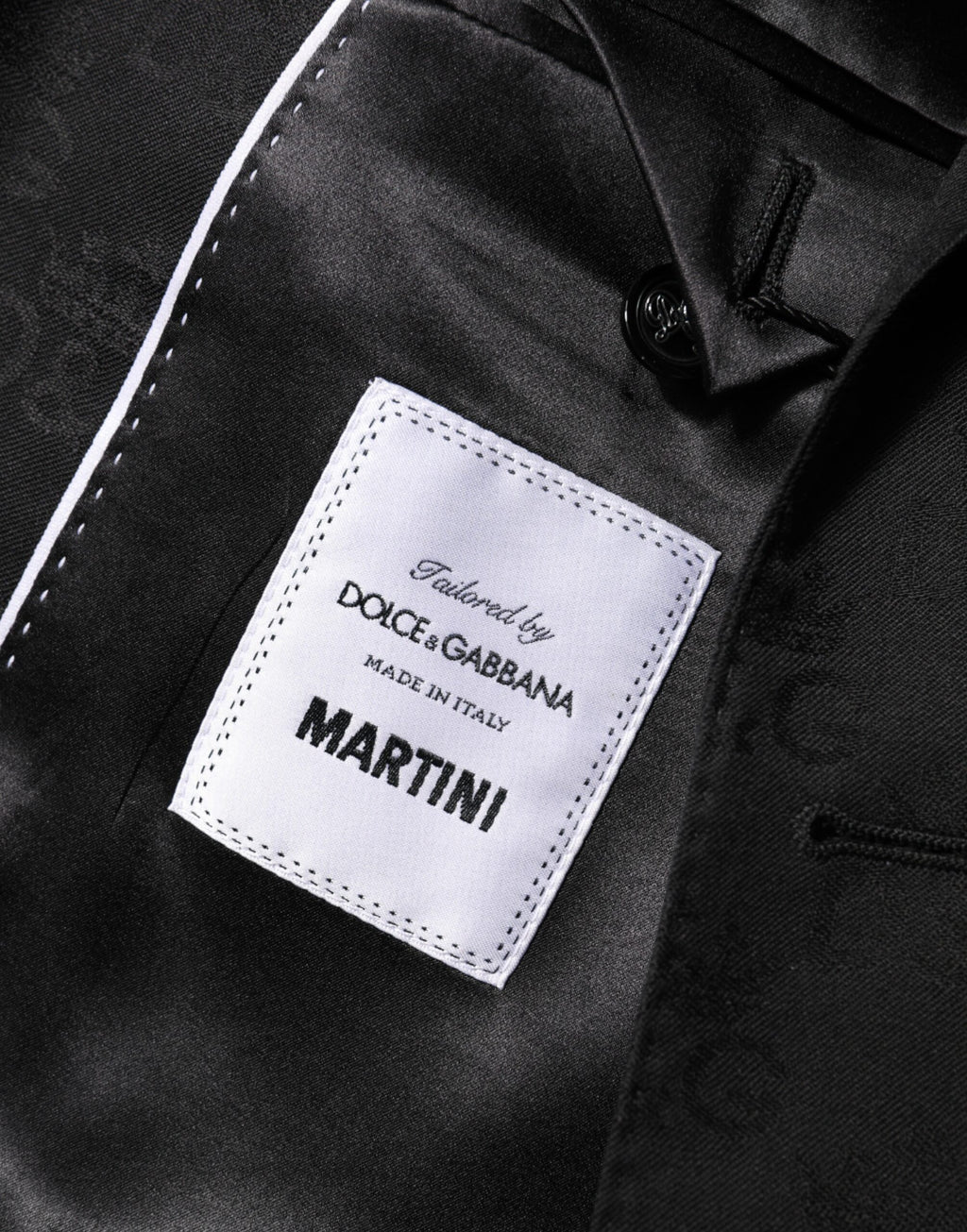 Black MARTINI 2 Buttons Suit Jacket Blazer