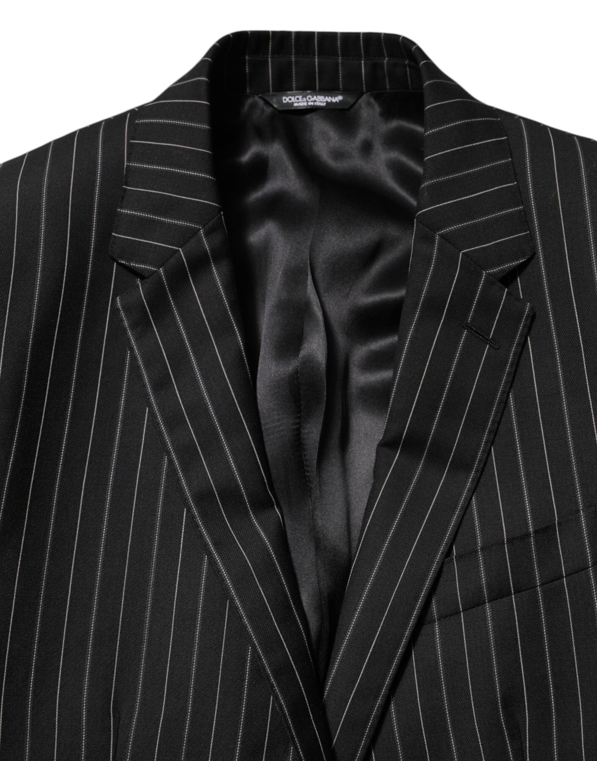 Dark Gray Stripes MARTINI 1 Button Suit Blazer