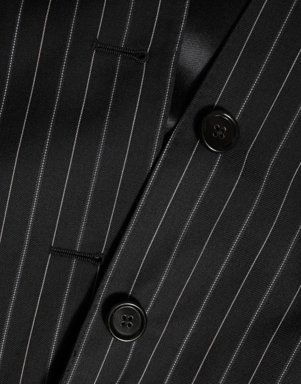 Dark Gray Stripes MARTINI 1 Button Suit Blazer
