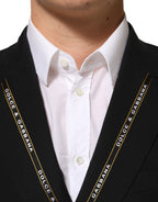Black SICILIA Double Breasted Jacket Blazer