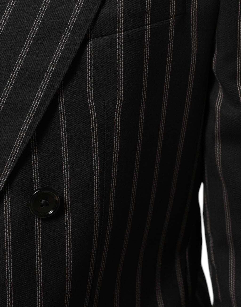 Dark Gray Stripes SICILIA 1 Button Suit Blazer