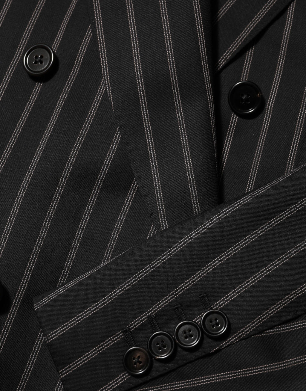 Dark Gray Stripes SICILIA 1 Button Suit Blazer