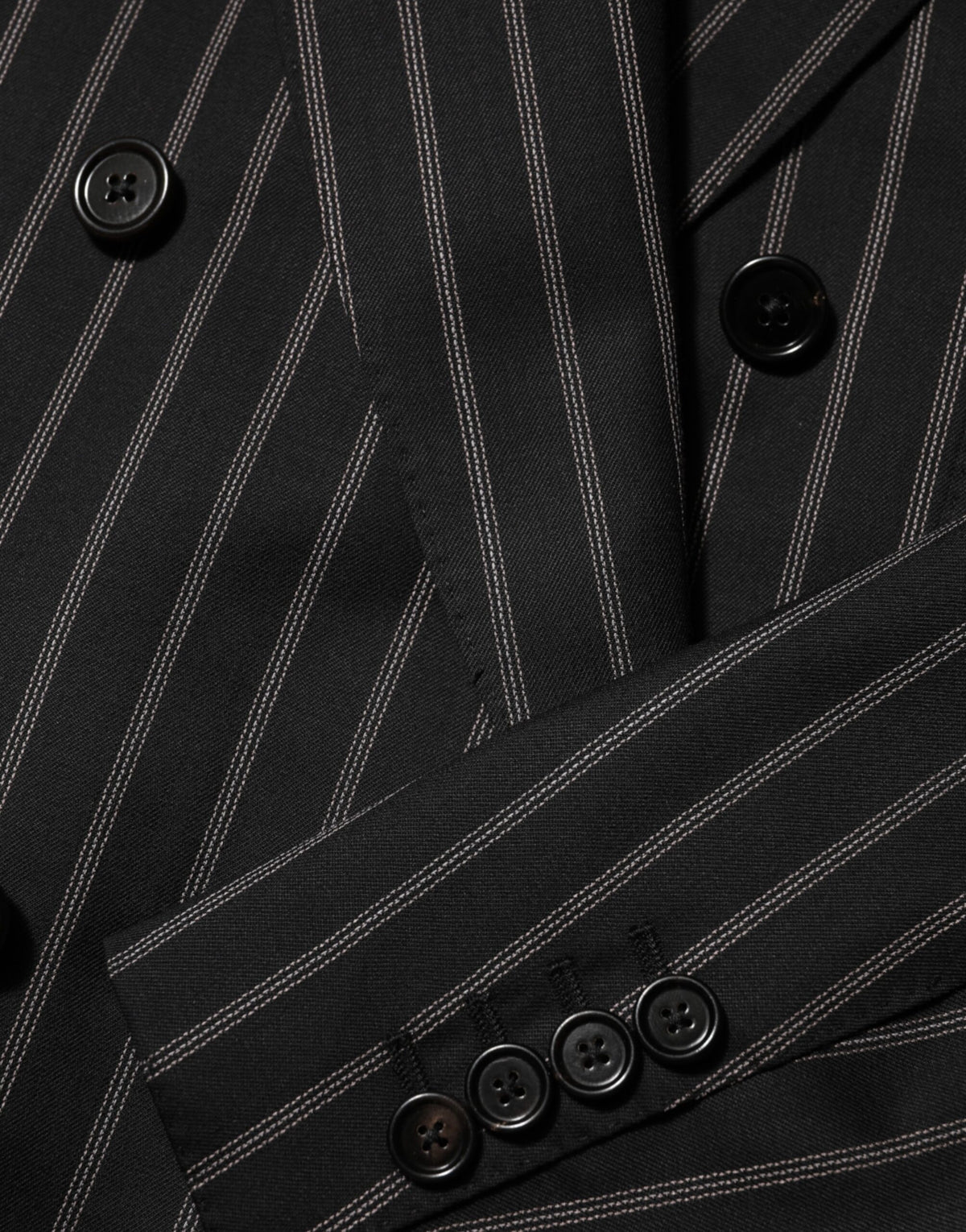 Dark Gray Stripes SICILIA 1 Button Suit Blazer