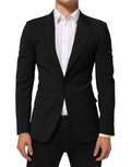 Black STAFF 2 Buttons Suit Jacket Blazer