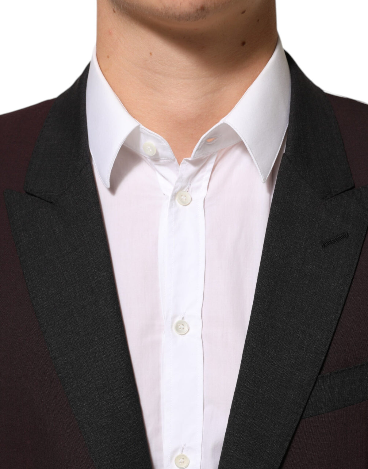 Maroon Wool 2 Buttons Suit Jacket Blazer