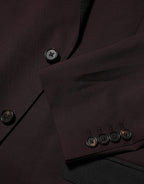 Maroon Wool 2 Buttons Suit Jacket Blazer