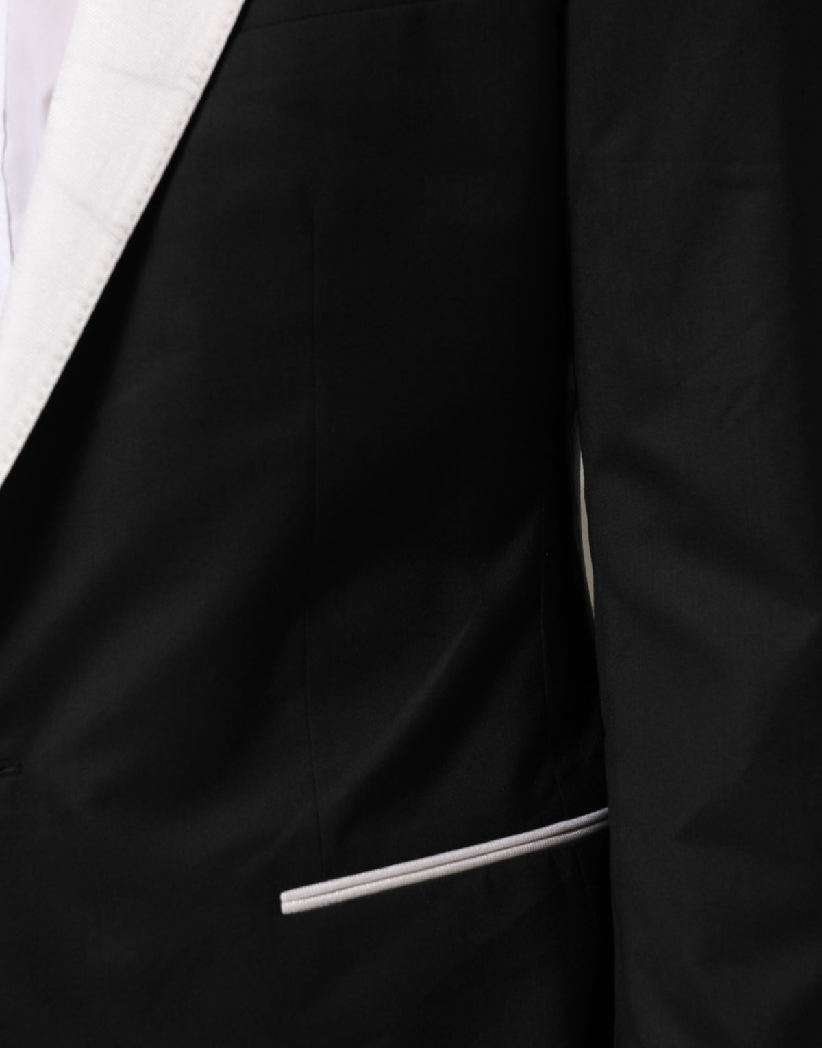 Black White MARTINI 1 Button Men Suit Blazer