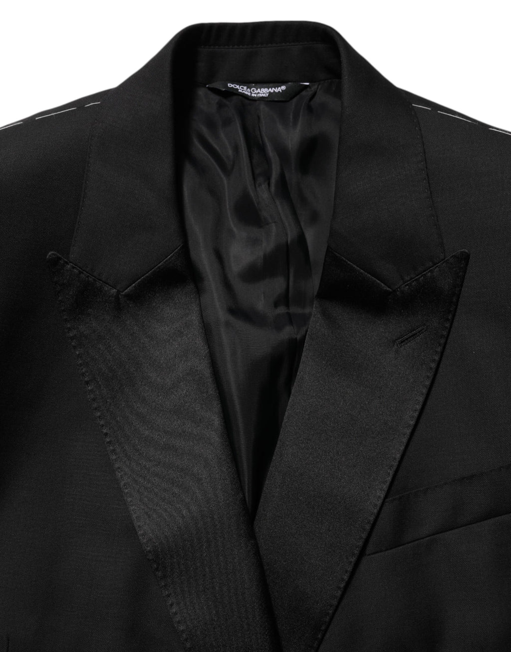 Black MARTINI Double-Breasted Suit Blazer