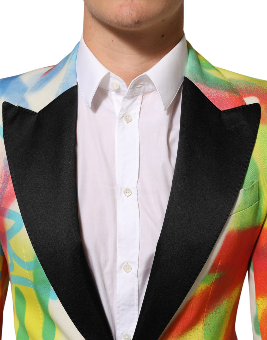Multicolor Graffiti SICILIA 1 Button Men Suit Blazer