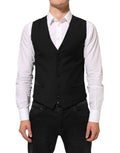 Black Wool Dress Formal Men Waistcoat Vest