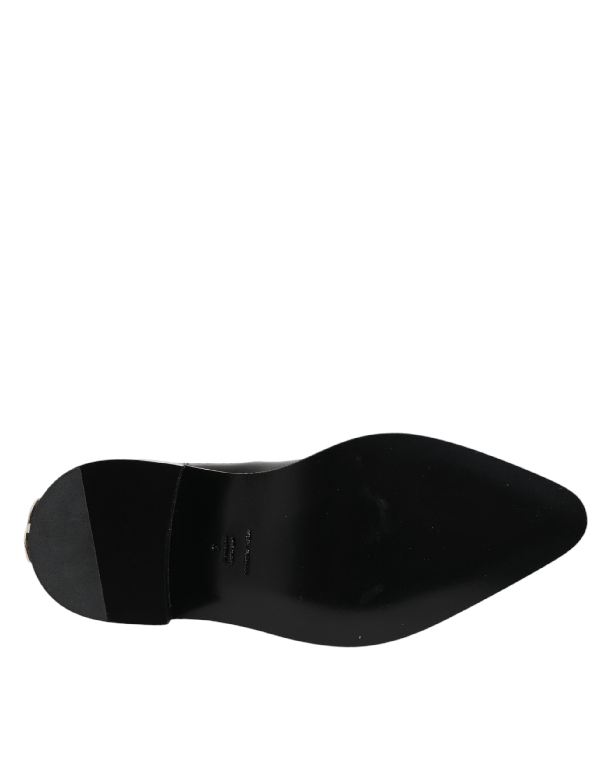 Black Studded Chelsea Short Ankle Boots Shoes
