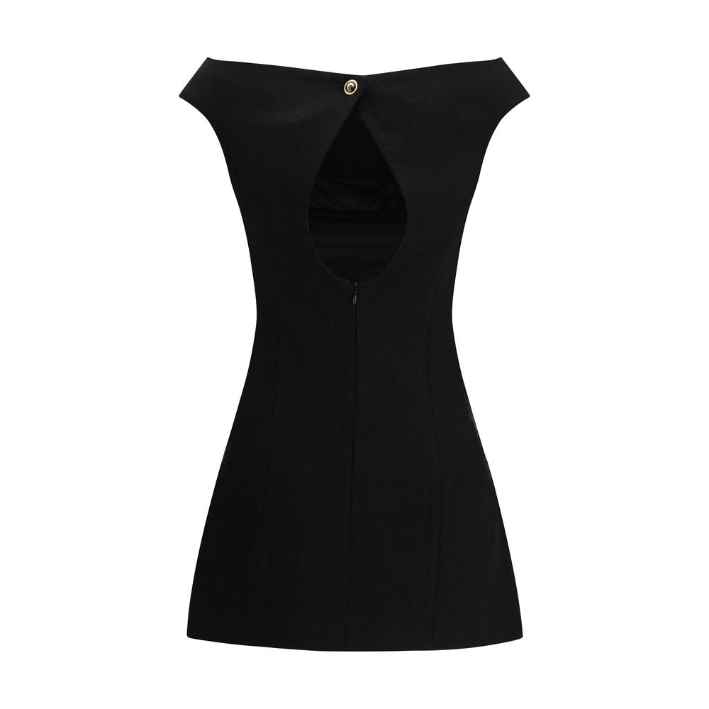 Black Wool Casual Dress