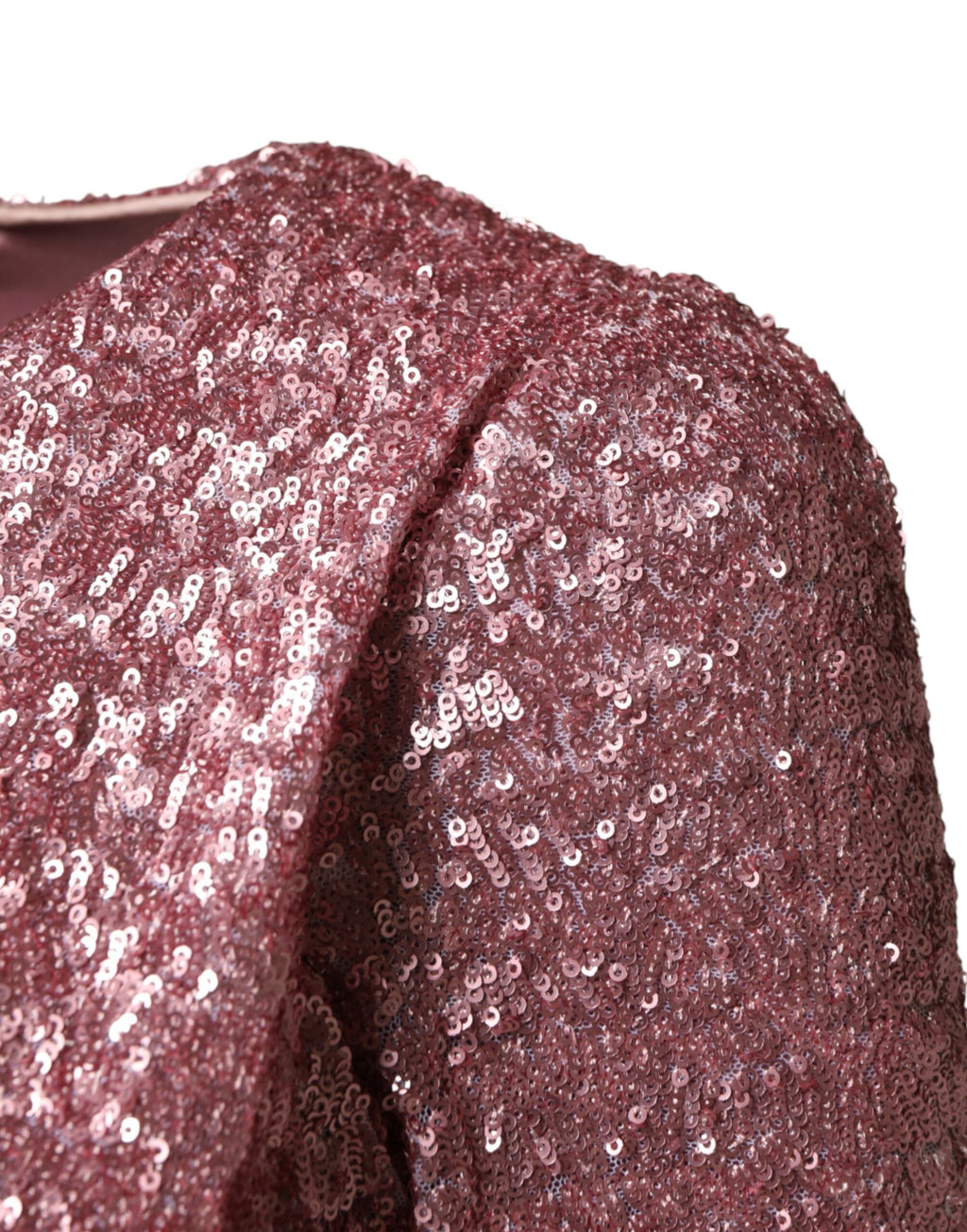 Pink Sequinned Mermaid Long Gown Dress