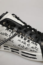 Black White Studded Low Top Sneakers Shoes