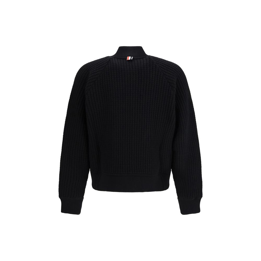 Black Wool Oves Aries Bomber