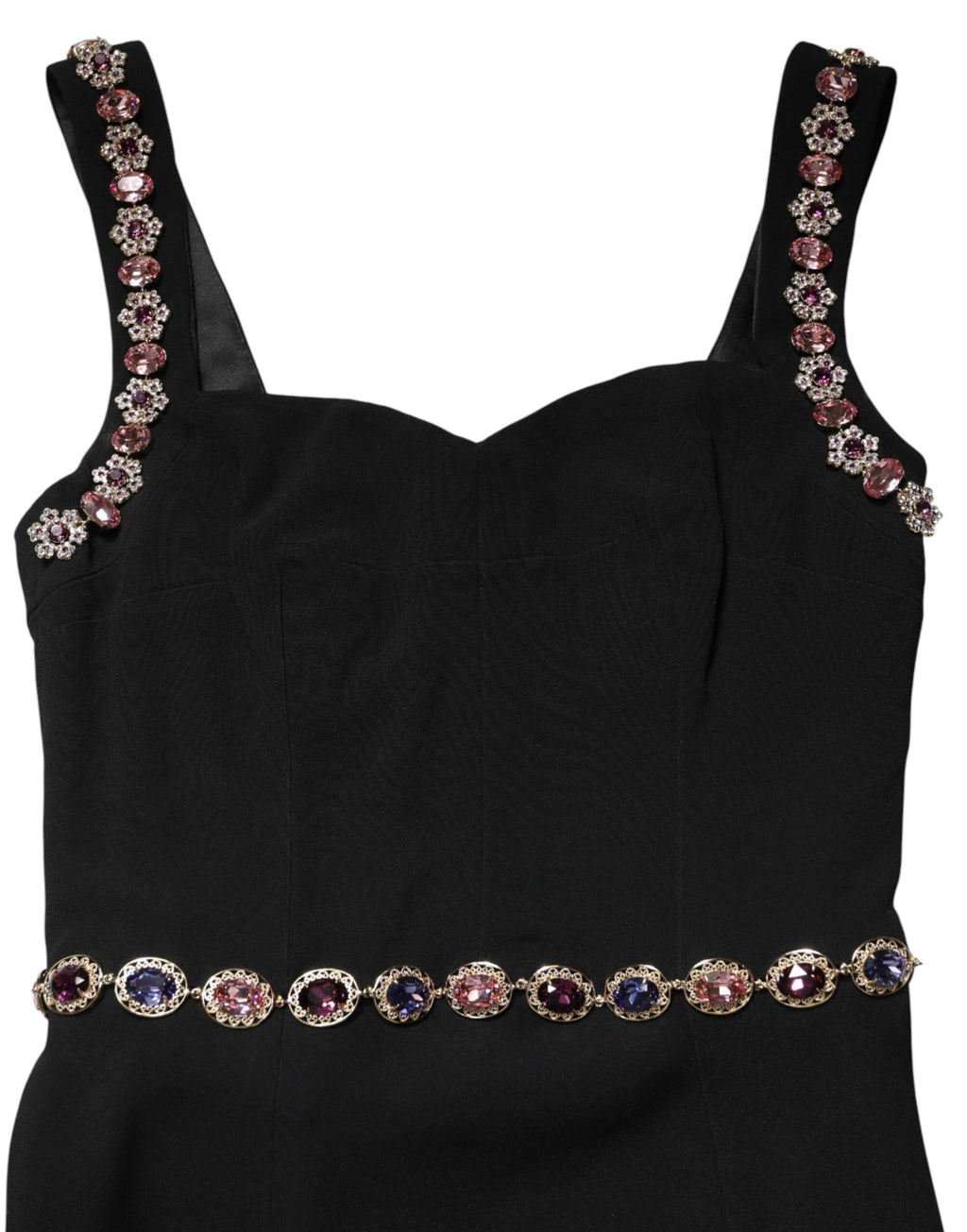 Black Embellished Sheath Mermaid Gown Dress
