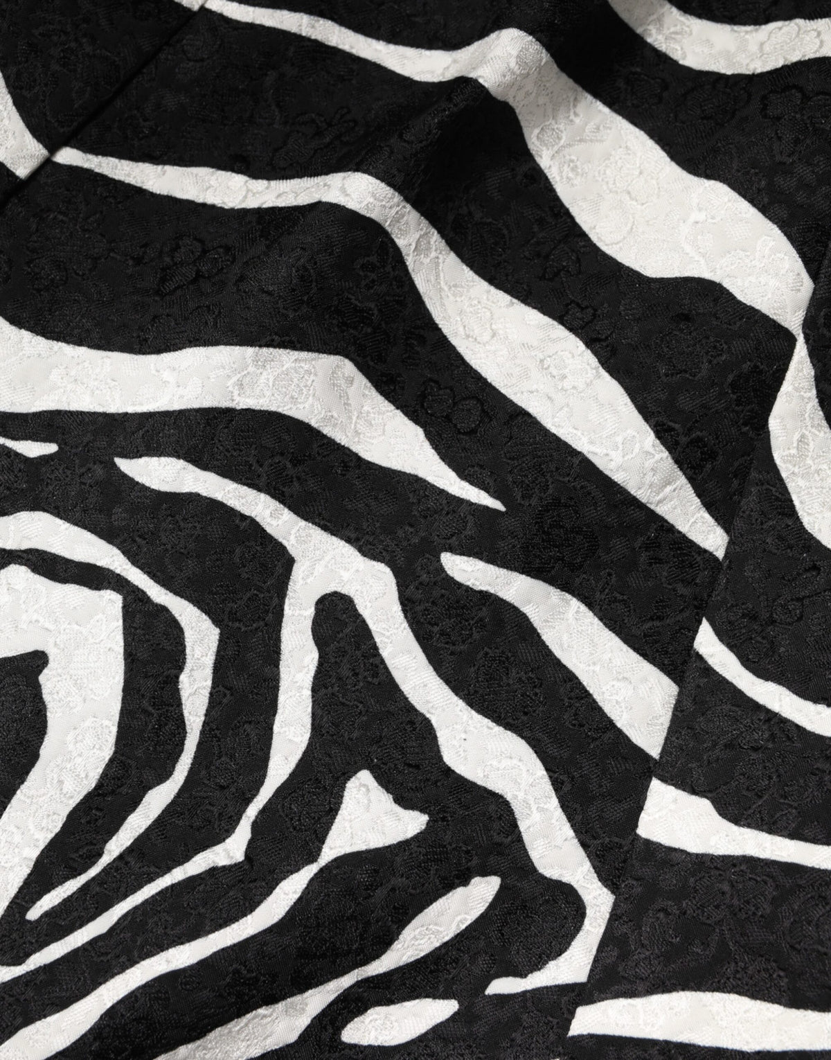 Black White Zebra Sleeveless A-line Dress