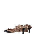 Black Leather Strap-On Sandals
