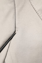 Gray Cashmere Single Breasted Jacket Blazer