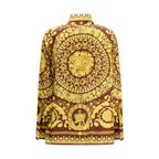 Bordeaux Silk Pattern Shirt