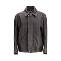 Brown Goatskin Bomber