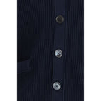 Blue Cotton Cardigan